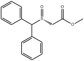 Methyl (R)-(benzhydrylsulfinyl)acetate 구조식 이미지