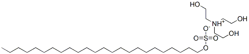 tris(2-hydroxyethyl)ammonium tetracosyl sulphate Structure