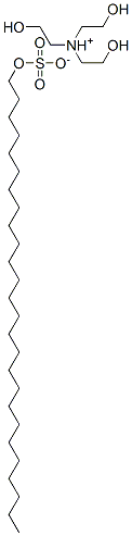 tris(2-hydroxyethyl)ammonium hexacosyl sulphate Structure