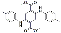 2,5-Di(p-toluidino)-3,6-dihydroterephthalic acid dimethyl ester Structure