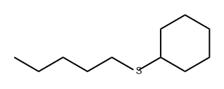 Cyclohexylpentyl sulfide Structure