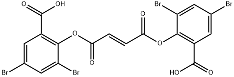 BIS(3,5-DIBROMOSALICYL) FUMARATE Structure