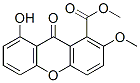 8-하이드록시-2-메톡시-9-옥소-9H-잔텐-1-카복실산메틸에스테르 구조식 이미지