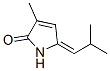 2H-Pyrrol-2-one, 1,5-dihydro-3-methyl-5-(2-methylpropylidene)-, (5E)- (9CI) 구조식 이미지