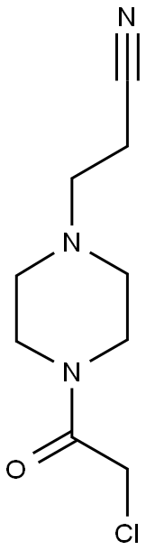 3-[4-(2-CHLORO-ACETYL)-PIPERAZIN-1-YL]-PROPIONITRILE Structure