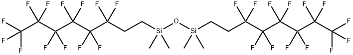 BIS(TRIDECAFLUORO-1,1,2,2-TETRAHYDROOCTYL)TETRAMETHYLDISILOXANE 구조식 이미지