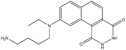 9-(N-(4-aminobutyl)-N-ethyl)aminobenzo(f)phthalazine-1,4-(2H,3H)dione 구조식 이미지