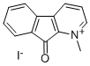 1-Methyl-9-oxo-9H-indeno(2,1-b)pyridinium iodide Structure