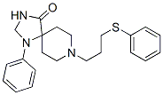 1-Phenyl-8-[3-(phenylthio)propyl]-1,3,8-triazaspiro[4.5]decan-4-one 구조식 이미지