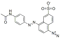 4-[[4-(Acetylamino)phenyl]azo]-6-sulfonato-1-naphthalenediazonium Structure