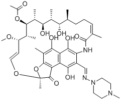 18,19-dihydrorifampicin 구조식 이미지