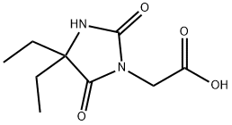(4,4-DIETHYL-2,5-DIOXOIMIDAZOLIDIN-1-YL)아세틱산 구조식 이미지
