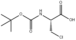 BOC-BETA-CHLORO-ALA-OH Structure