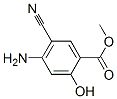 벤조산,4-아미노-5-시아노-2-하이드록시-,메틸에스테르(9CI) 구조식 이미지