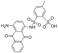 4-[[(4-amino-9,10-dihydro-9,10-dioxo-1-anthryl)amino]sulphonyl]toluene-3-sulphonic acid 구조식 이미지