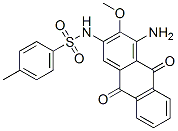 N-(1-amino-9,10-dihydro-2-methoxy-9,10-dioxoanthryl)-4-methylbenzenesulphonamide  구조식 이미지