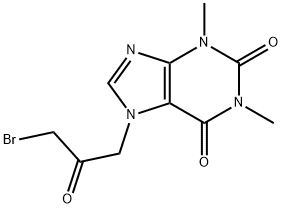 7-(3-bromo-2-oxopropyl)-3,7-dihydro-1,3-dimethyl-1H-purine-2,6-dione Structure