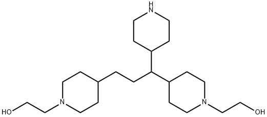 4,4'-[1-(4-piperidyl)propane-1,3-diyl]bis(piperidine-1-ethanol) 구조식 이미지
