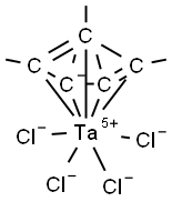 Pentamethylcyclopentadienyltantalum tetrachloride 구조식 이미지