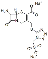 7-AMINO-3-[1-(SULFOMETHYL)-1H-TETRAZOL-5-YLTHIOMETHYL]-3-CEPHEM-4-CARBOXYLIC ACID, SODIUM SALT Structure