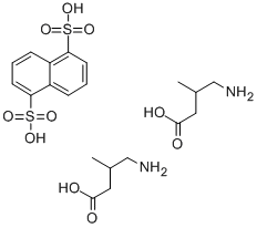 (+/-)-4-AMINO-3-METHYLBUTANOIC ACID HEMI NAPHTHALENE-1,5-DISULFONIC ACID Structure