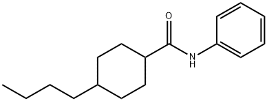 Cyclohexanecarboxamide, 4-butyl-N-phenyl- (9CI) Structure