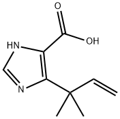 1H-Imidazole-5-carboxylic  acid,  4-(1,1-dimethyl-2-propen-1-yl)- 구조식 이미지