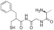 2-benzyl-3-mercaptopropanoyl-alanylglycinamide Structure