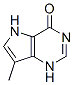 4H-Pyrrolo[3,2-d]pyrimidin-4-one, 1,5-dihydro-7-methyl- (9CI) Structure