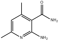 2-AMINO-4,6-DIMETHYL-3-PYRIDINECARBOXAMIDE 구조식 이미지