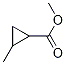 Cyclopropanecarboxylic acid, 2-Methyl-, Methyl ester 구조식 이미지