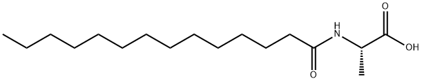 N-Tetradecanoyl-L-alanine Structure