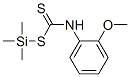 N-(2-메톡시페닐)디티오카르밤산트리메틸실릴에스테르 구조식 이미지