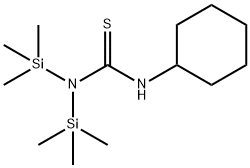 3-cyclohexyl-1,1-bis(trimethylsilyl)thiourea Structure