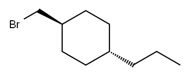 Trans-1-(bromomethyl)-4-propylcyclohexane Structure