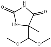 5-(dimethoxymethyl)-5-methyl-imidazolidine-2,4-dione Structure