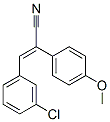 3-(3-chlorophenyl)-2-(4-methoxyphenyl)prop-2-enenitrile Structure