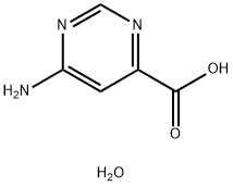 4-Pyrimidinecarboxylic  acid,  6-amino-,  monohydrate  (8CI) Structure