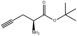 (R)-2-Amino-4-pentynoic acid t-butyl ester 구조식 이미지