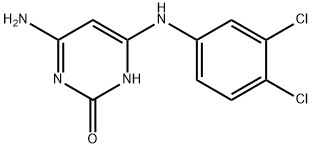 4-Amino-6-[(3,4-dichlorophenyl)amino]pyrimidin-2(1H)-one Structure