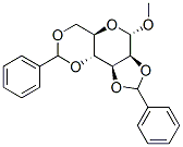 메틸EXO-2,3:4,6-DI-O-BENZYLIDENE-ALPHA-D-MANNOPYRANOSIDE 구조식 이미지