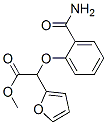 methyl alpha-[2-(aminocarbonyl)phenoxy]furan-2-acetate Structure