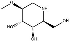 3,4-Piperidinediol,2-(hydroxymethyl)-5-methoxy-,(2S,3S,4S,5S)-(9CI) Structure