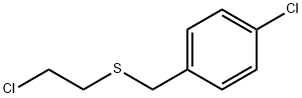 1-chloro-4-[[(2-chloroethyl)thio]methyl]benzene Structure