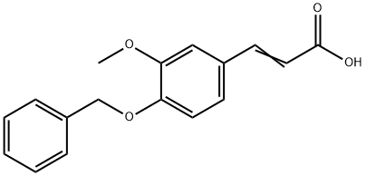 4-BENZYLOXY-3-METHOXYCINNAMIC ACID 구조식 이미지