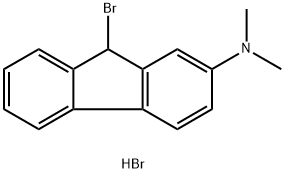9-BROMO-2-DIMETHYLAMINOFLUORENE HYDROBROMIDE Structure