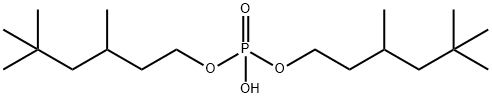 bis(3,5,5-trimethylhexyl) hydrogen phosphate  Structure