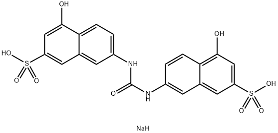 sodium hydrogen 7,7'-(carbonyldiimino)bis(4-hydroxynaphthalene-2-sulphonate)  Structure