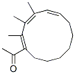 1-[(1E,3Z,5Z)-2,3,4-trimethyl-1-cyclododeca-1,3,5-trienyl]ethanone Structure