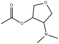 3-Furanol,4-(dimethylamino)tetrahydro-,acetate(ester)(9CI) Structure